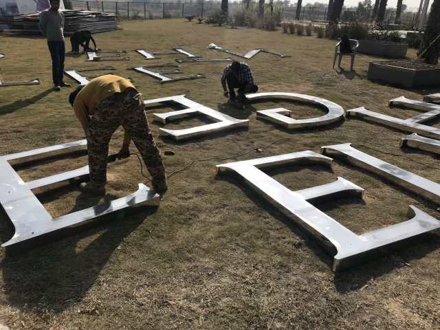 Highest Dual Billboard on Unipole Installed at Eighteen Islamabad